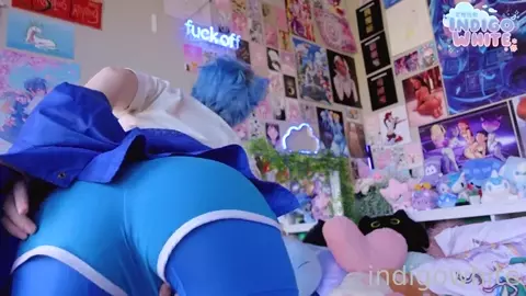 Indigo White Cosplay With Magic Wand