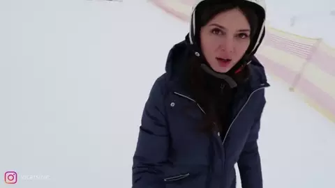 VicaTS And Milla In The Ski Resort
