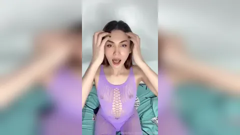 Breanna Skye Dildo Blowjob In Transparent Dress