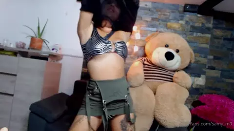 Samantha M05 Strips And Rides Dildo For Cumshot