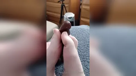 LilWolfy69 Footjob With Dildo POV