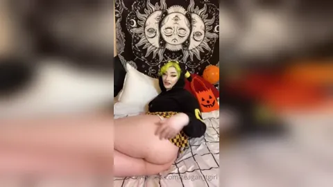 Teagan Tgirl Anal Play With Huge Dildo