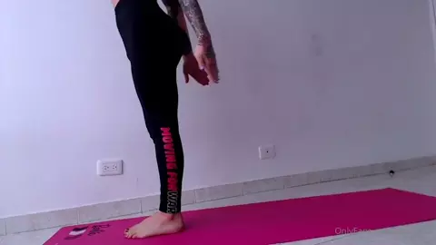 Badninax Relaxing With Anal Dildo Fuck After Yoga Class