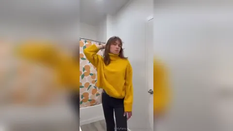 Stella Sweeney Strips In The Bathroom