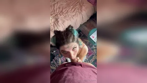Little Trap Long Blowjob With Cum Swallow POV