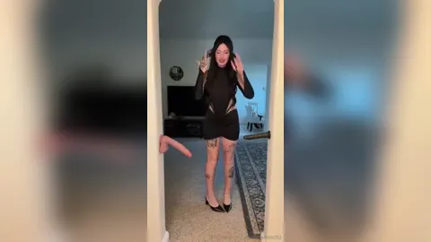 Molliganbitch Double Dildo Blowjob