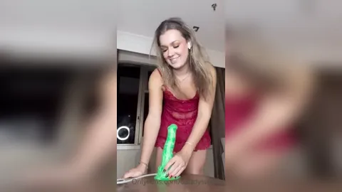 Daddyswallet Playing With Monster Dildo
