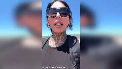 Eden Raynes Masturbating And Cumming Outside