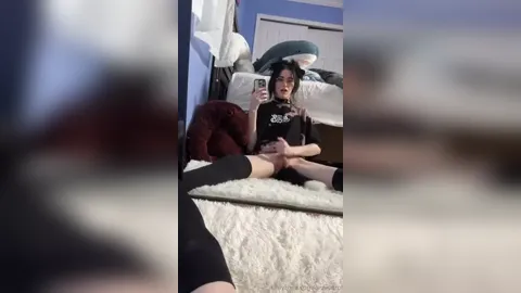 Annie Dro Masturbates In The Mirror