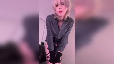 Sexy Masturbation Of Blonde Femboy Hami