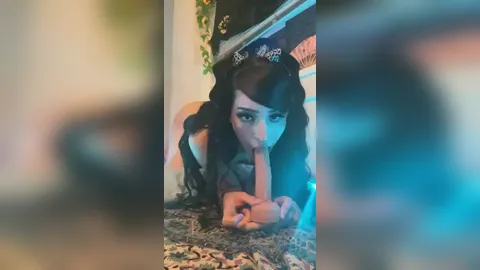 Theestefania Kinky Play With Dildo Facing The Camera