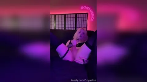 Blonde Onyushka Masturbates In Sexy Lingerie