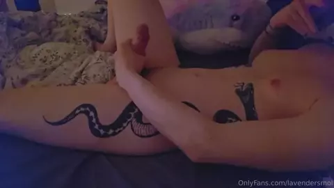Lavender Smol Amateur Intense Bedtime Masturbation With Sex Toy