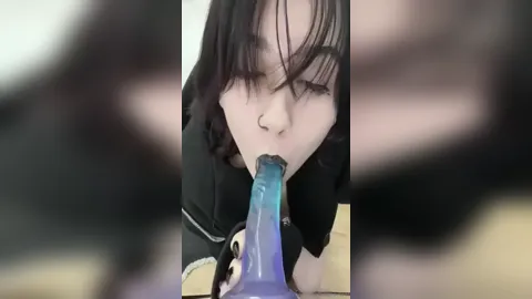 Avam Dildo Blowjob With Face Close Up