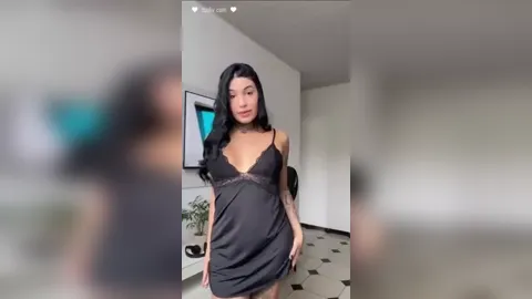 Hot trans babe jerks her big cock with loud moans
