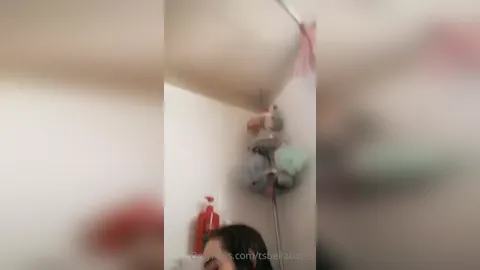 Bella Bates Playing With Tits In The Bathroom