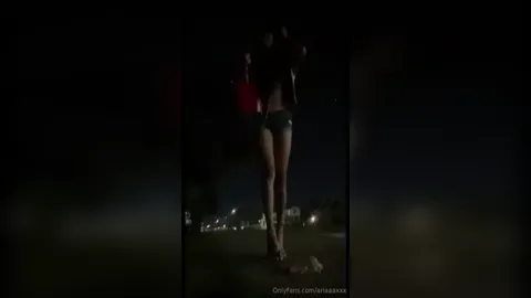 Ariaaaxxx Gets Slut Training On The Street