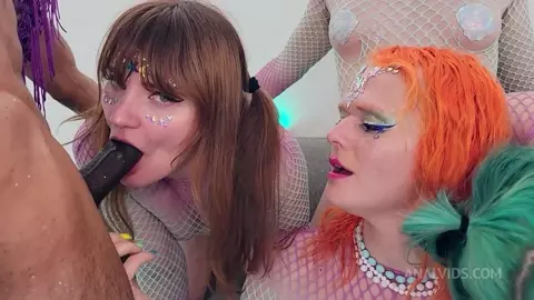 Mermaid Sluts Sammi Smith, Lexi Lela and Others Reverse Gangbang